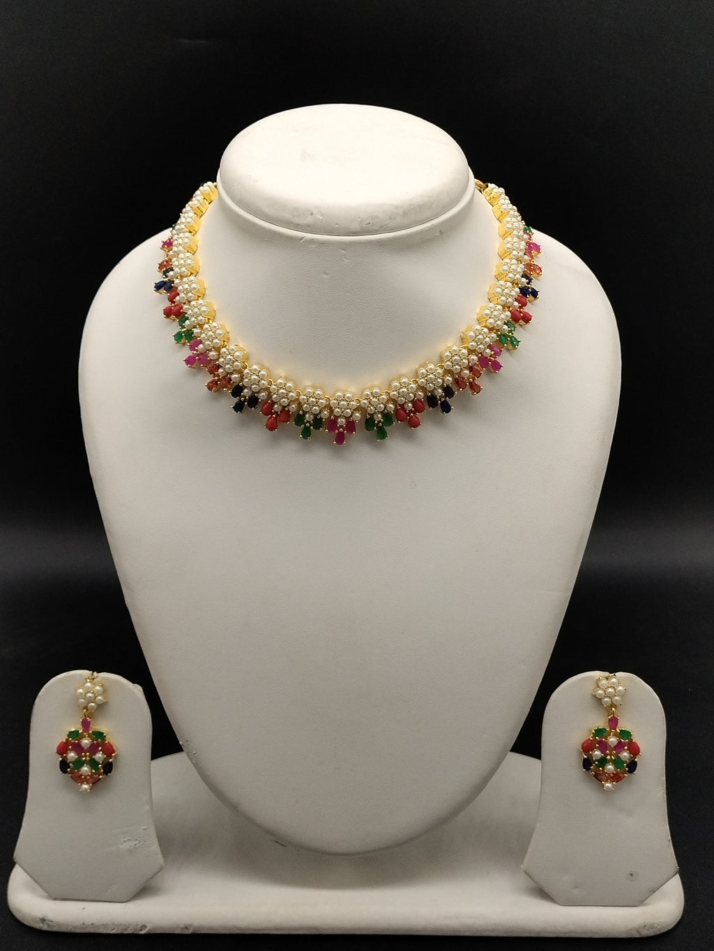 Multicolor freshwater pearl princess necklace set for women