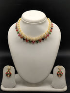 Multicolor freshwater pearl princess necklace set for women