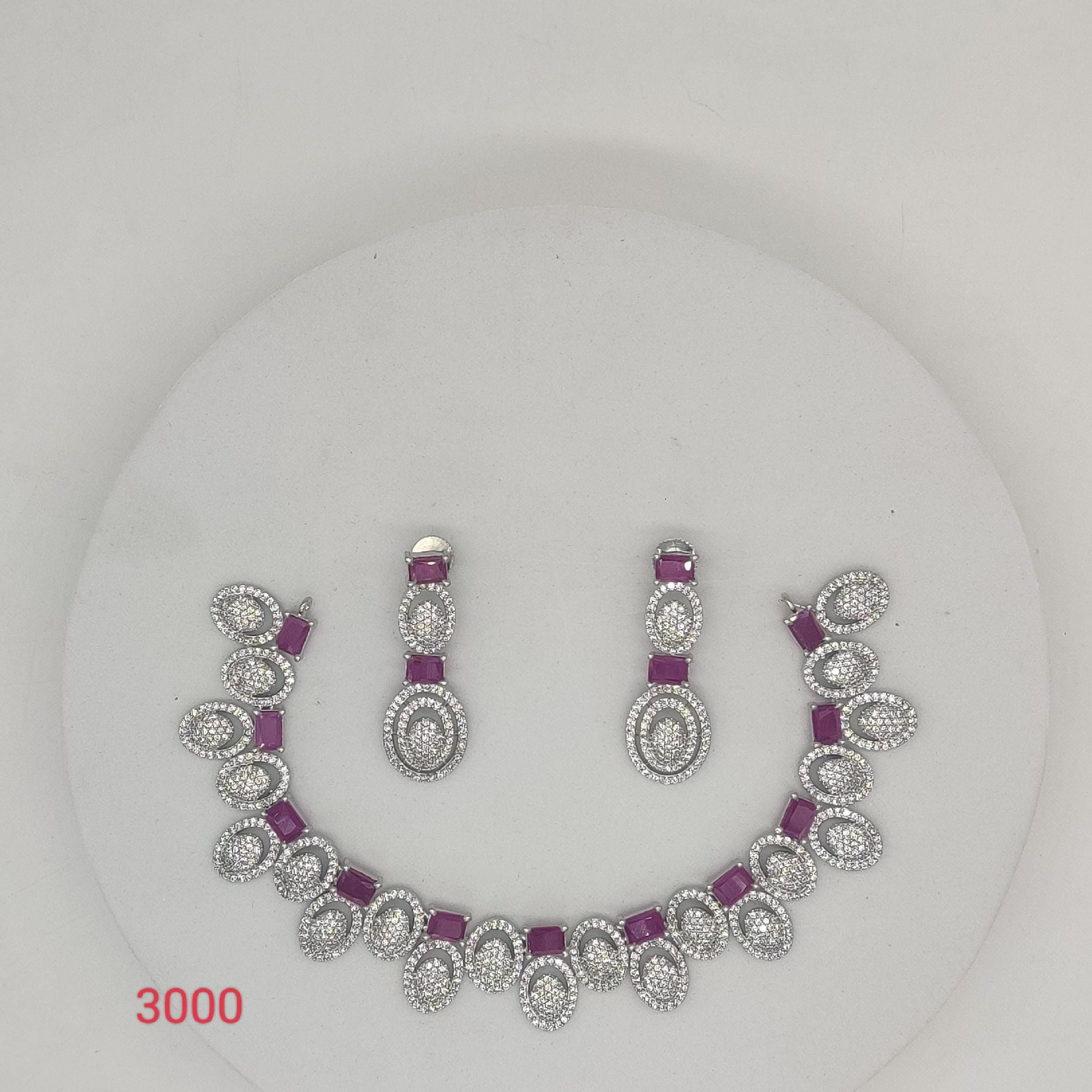 CZ Necklace Set