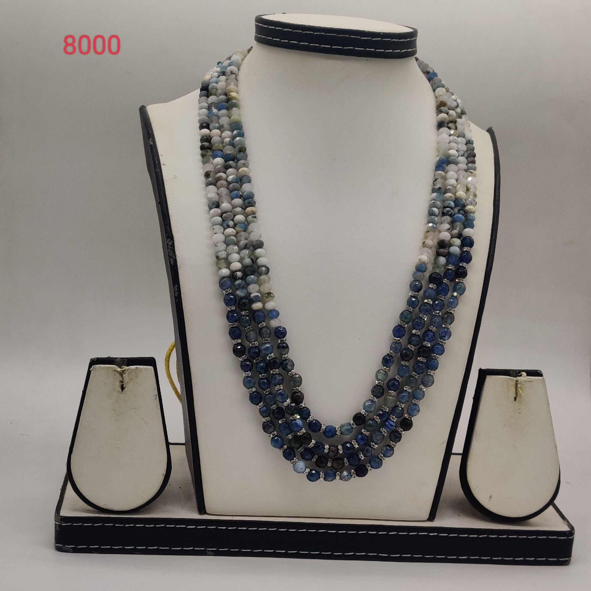 Ocean Mirage Multi-Strand Beaded Fancy Pendent Set