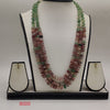 Earthy Gemstone Radiance Beaded Fancy Pendent Set