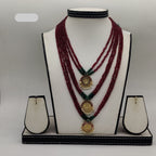 Royal Crimson Heritage Fancy Pendent Set