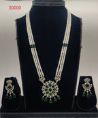multi-layer white freshwater pearl pendant set
