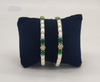 Emerald Pearl Blossom Bangles