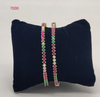 Ruby-Emerald Line CZ Bangles