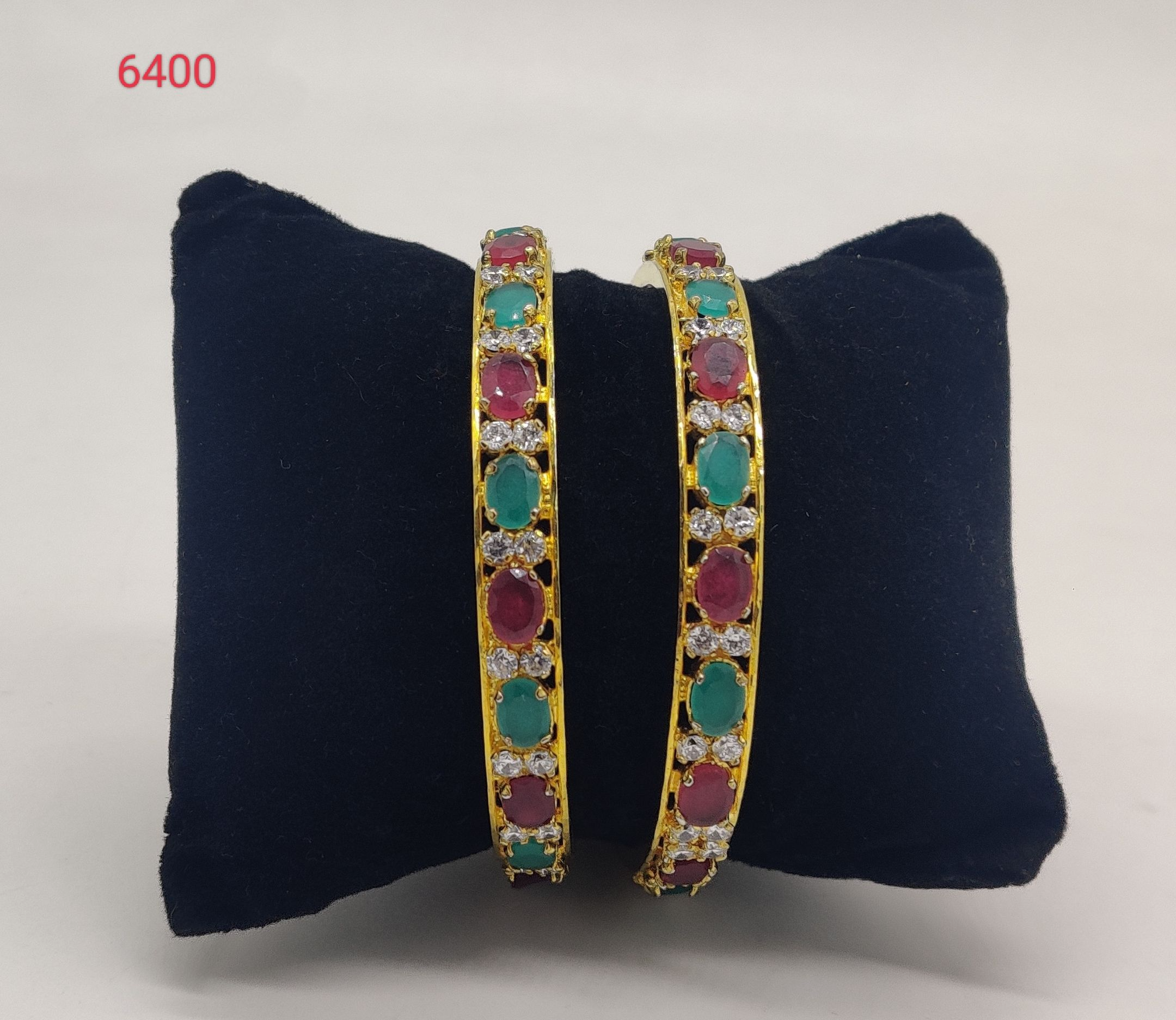 Dual Gemstone Sparkle Bangles