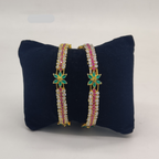 Floral Festive Charm Bangles