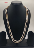 Double-Strand Classic Freshwater Pearl Necklace Set