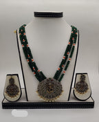 Ganesha Grace Tribal Silver Fancy Pendent Set