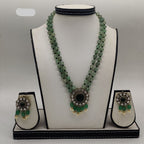 Enchanted Emerald Circular Fancy Pendent Set