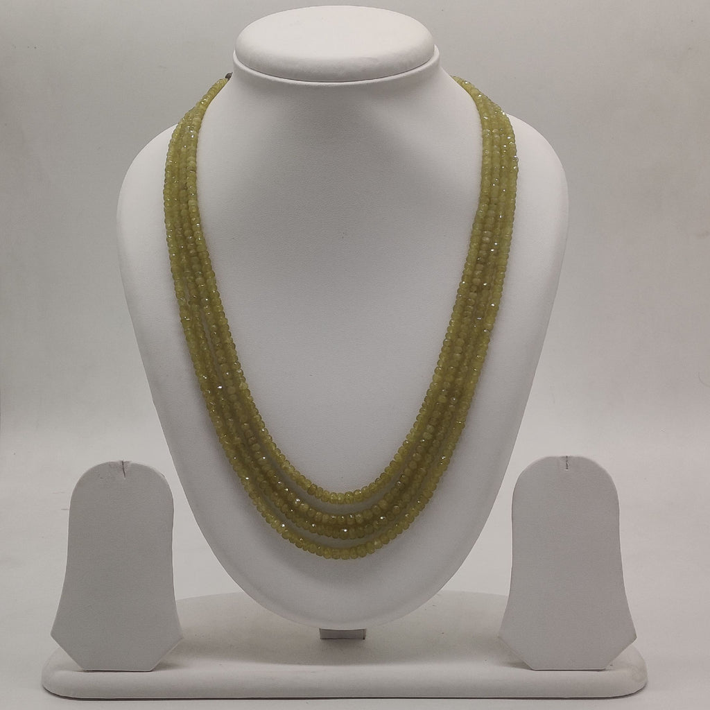 Sunbeam Elegance Yellow Gemstone Stone Necklace