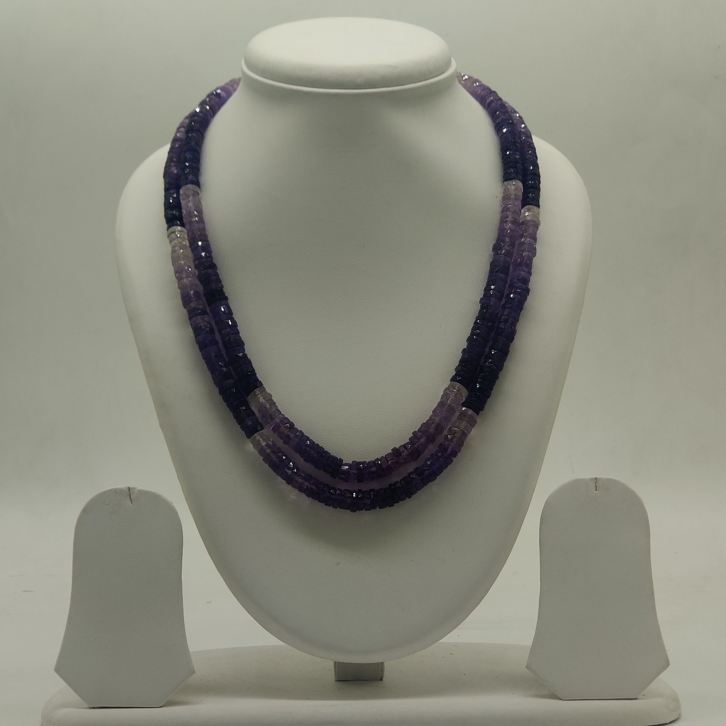 Lavender Dreams Multi-Strand Amethyst Stone Necklace