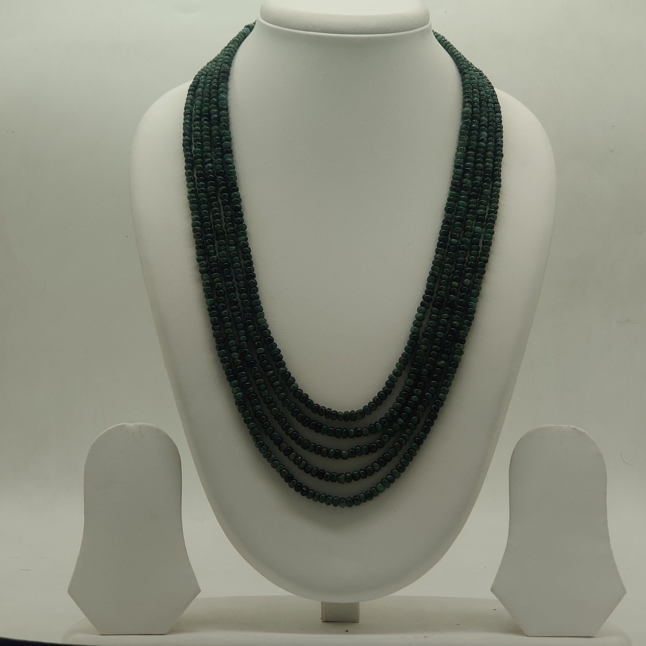 Forest Twilight Layered Beaded Stone Necklace