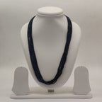 Midnight Whisper Layered Black Beaded Stone Necklace