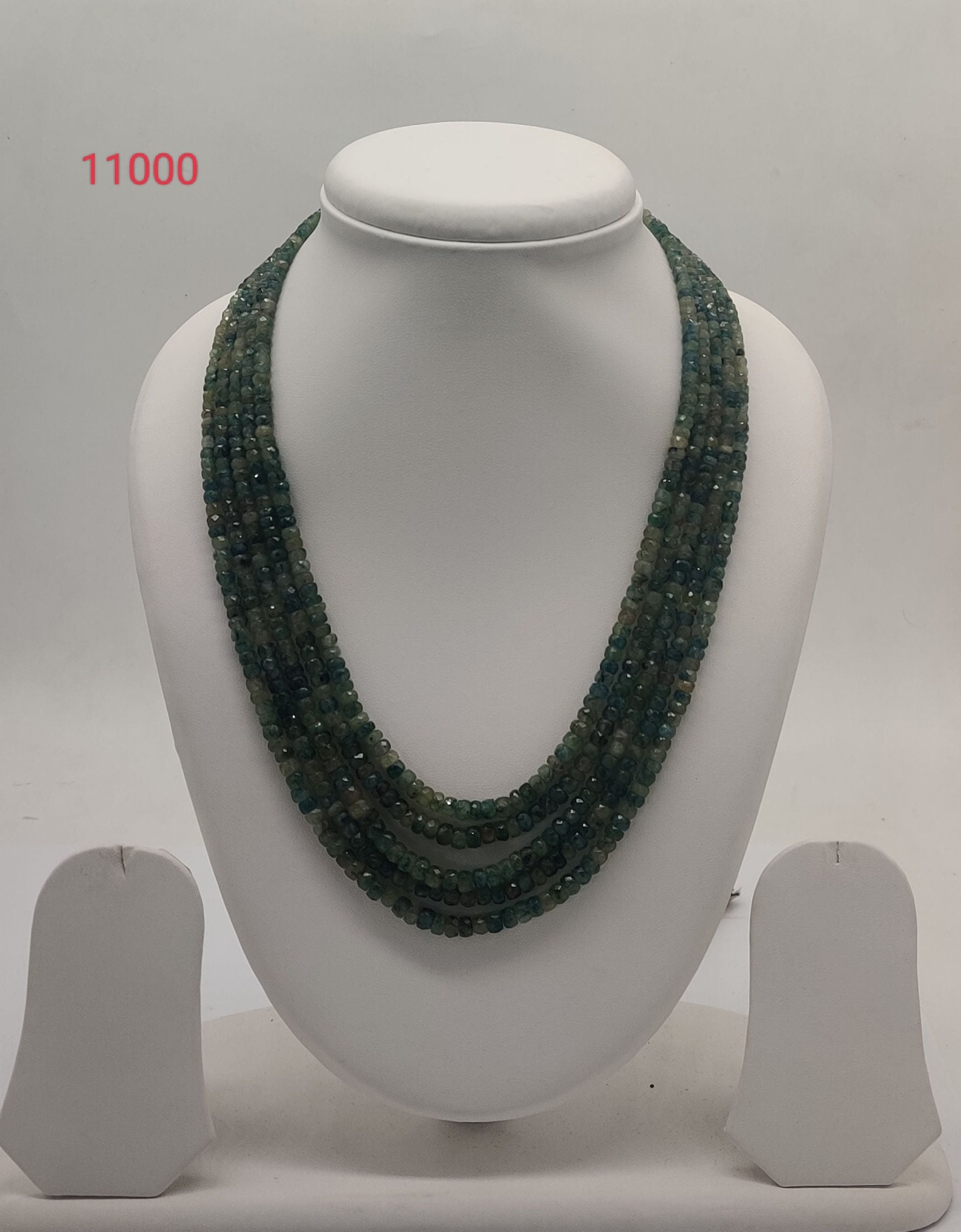 Evergreen Grace Multi-Strand Beaded Stone Necklace