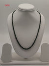 Evergreen Line � Faceted Emerald Bead Necklace