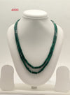 Forest Grace � Dual-Strand Malachite Beaded Stone Necklace
