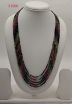 Tourmaline Bloom � Multi-Strand Gemstone Stone Necklace