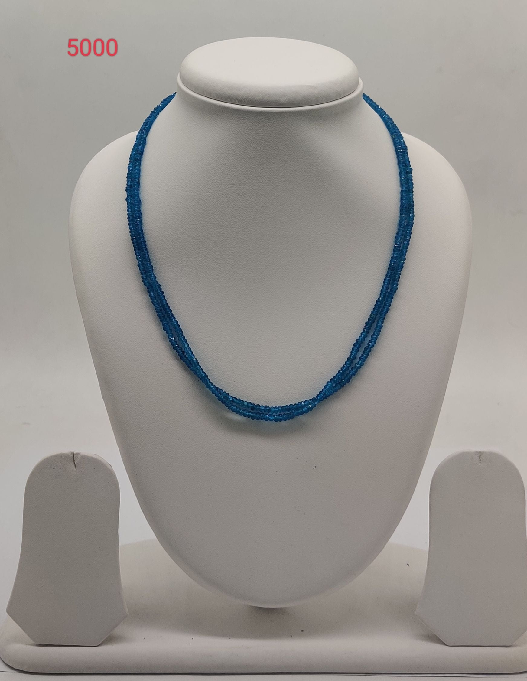 Blue Whisper � Faceted Multi-Strand Gemstone Stone Necklace