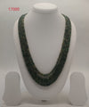Emerald Veil � Layered Green Beaded Stone Necklace