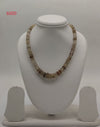 Earth Tones � Brown and Translucent Faceted BeadStone Necklace