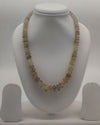 Rustic Gold � Natural Earth-Tone Stone Bead Necklace
