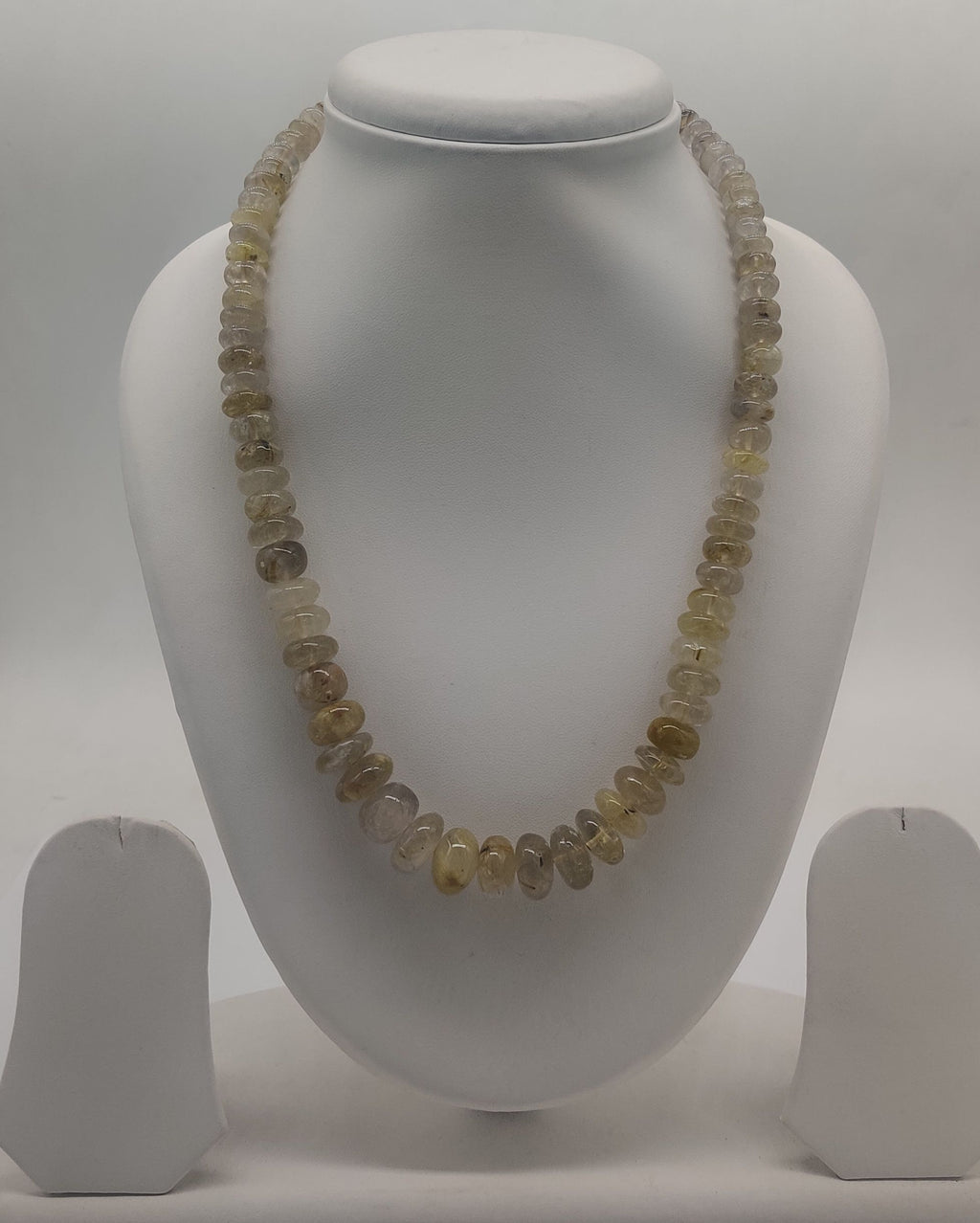 Rustic Gold � Natural Earth-Tone Stone Bead Necklace