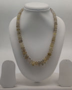Rustic Gold � Natural Earth-Tone Stone Bead Necklace