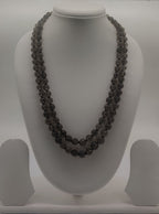 Smoky Layers � Double-Strand Quartz Bead Necklace