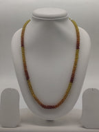 Sunset Trail � Gradient Beaded Necklace in Warm Tones