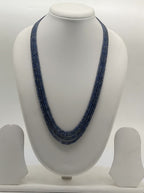Ocean Cascade � Layered Sapphire Beads Necklace