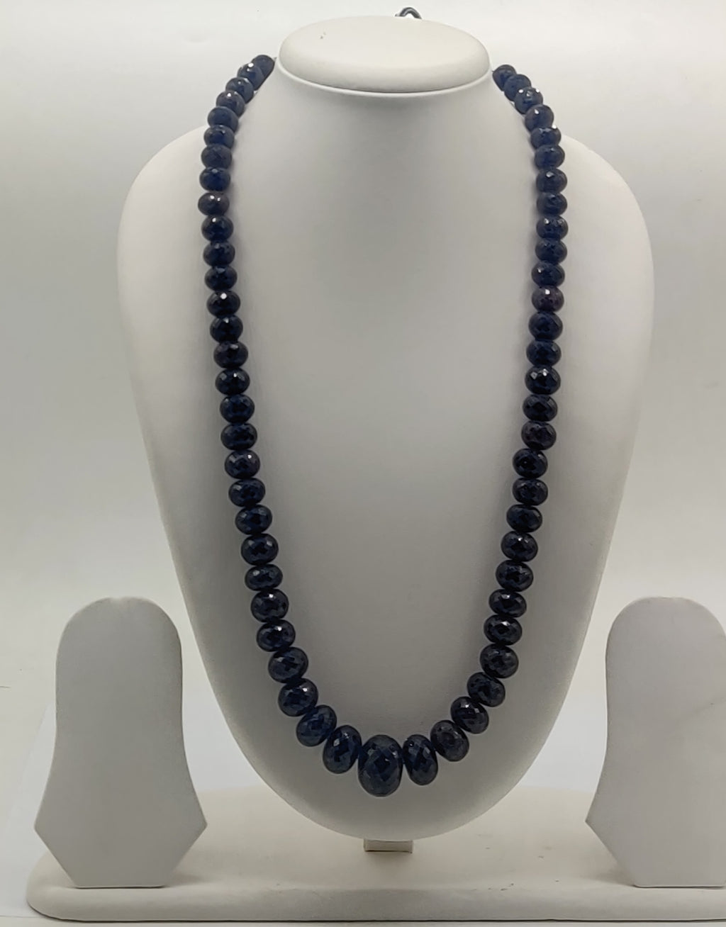 Midnight Drop � Single-Strand Beaded Necklace with Central Accent