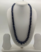 Midnight Drop � Single-Strand Beaded Necklace with Central Accent