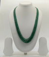 Emerald Tiers � Layered Faceted Green Bead Necklace