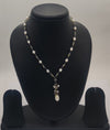 Pearl Garden Beaded Drop Silver Necklace