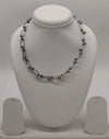 Twilight Loop Pearl Strand Pearls Silver Necklace