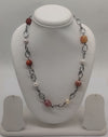 Boho Luxe Gemstone & Pearls Silver Necklace