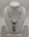 Blush Bloom Pearls Silver Necklace