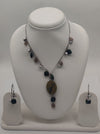 Boho Bead Harmony Pearls Silver Necklace Set