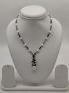 Aurora Cluster Pearls Silver Necklace