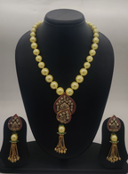 pearls With CZ stones pendant Set