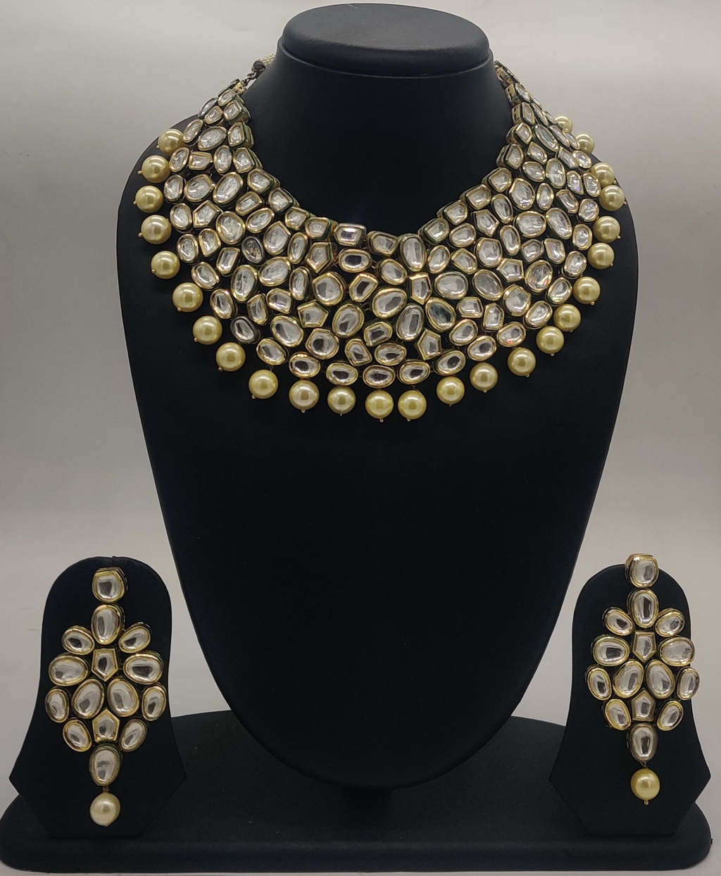 Bridal Polki Jewellery Set