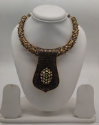 Antique Dull Polish Necklace Set