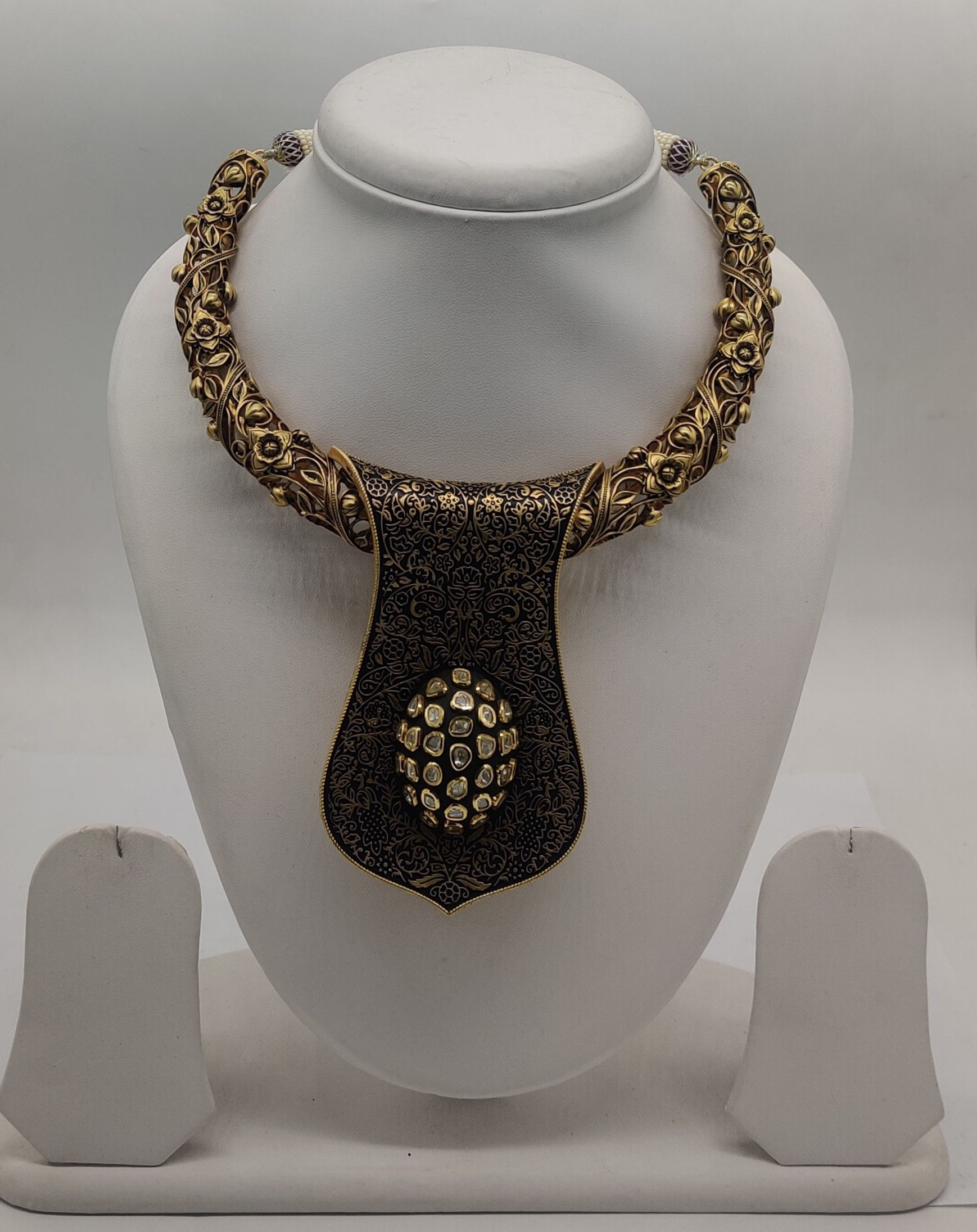 Antique Dull Polish Necklace Set