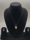Pearl Insect Charm  Silver Pendent Set