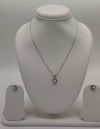 Blossom Glow Pearls Silver Pendent Set