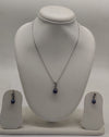 Nocturne Drop Elegance Pearls Silver Pendent Set