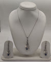 Pearl Cascade Harmony Silver Pendent Set