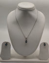 Twin Dusk  Pearls Silver Pendent Set