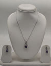 Nightfall Dewdrop Pearls Silver Pendent Set